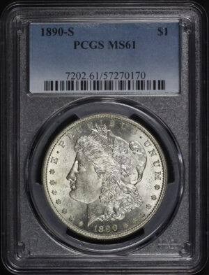 Obverse of this 1890-S Morgan Dollar PCGS MS-61
