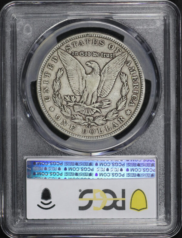 Reverse of this 1891-CC Morgan Dollar PCGS F-12