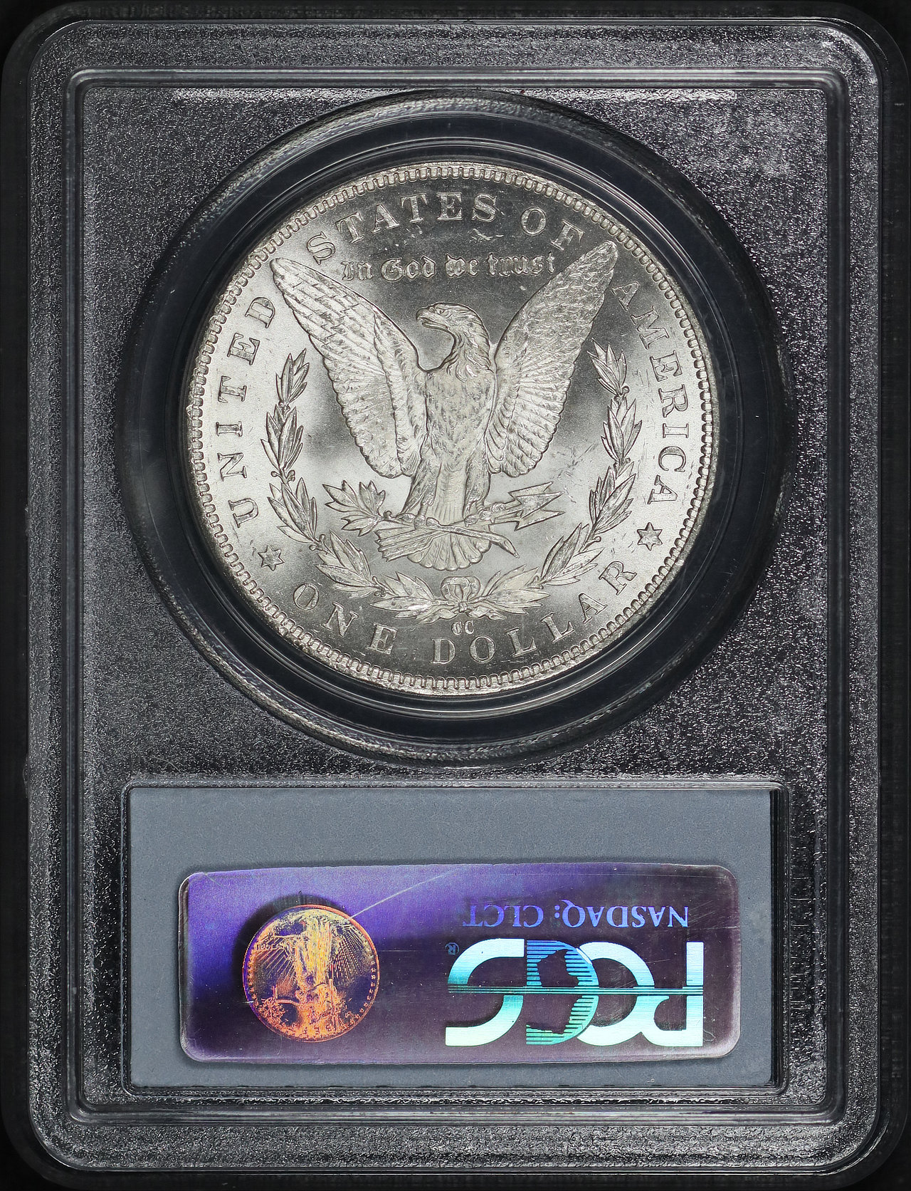 Reverse of this 1891-CC Morgan Dollar PCGS MS-61