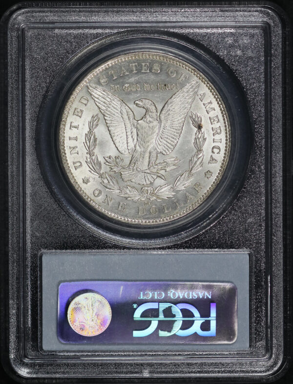 Reverse of this 1891-CC Morgan Dollar PCGS MS-61
