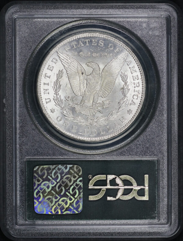 Reverse of this 1891-CC Morgan Dollar PCGS MS-62 Old Green Holder