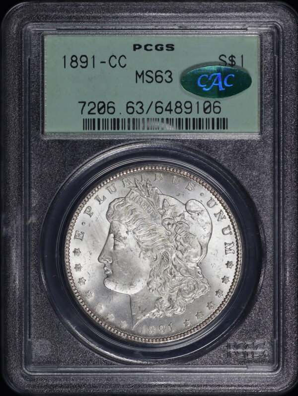 Cc Morgan Dollar Pcgs Ms Cac Old Green Holder Northern Nevada