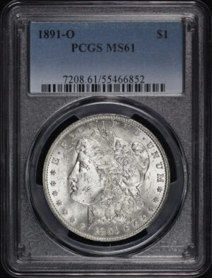 Obverse of this 1891-O Morgan Dollar PCGS MS-61