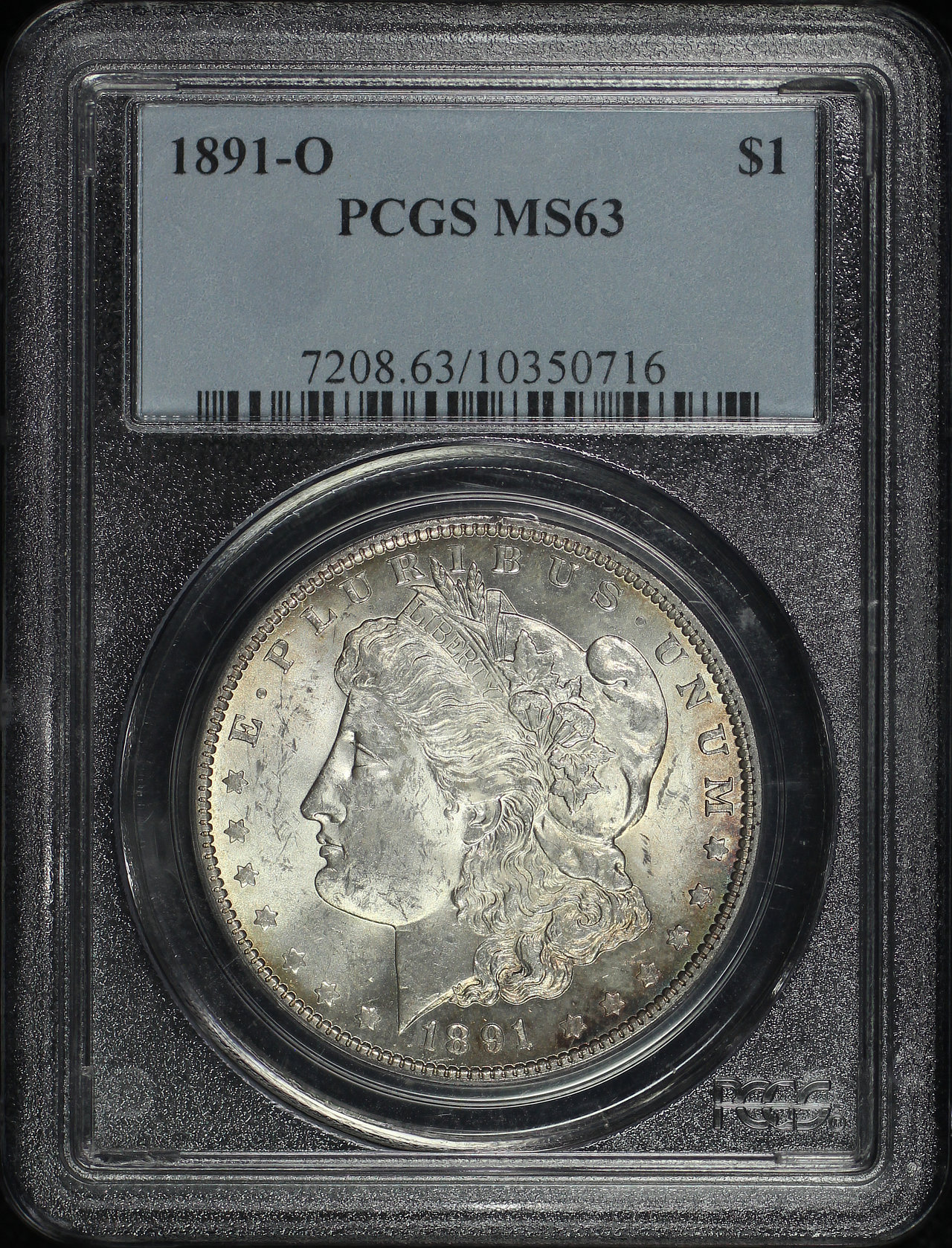 Obverse of this 1891-O Morgan Dollar PCGS MS-63