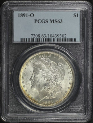 Obverse of this 1891-O Morgan Dollar PCGS MS-63