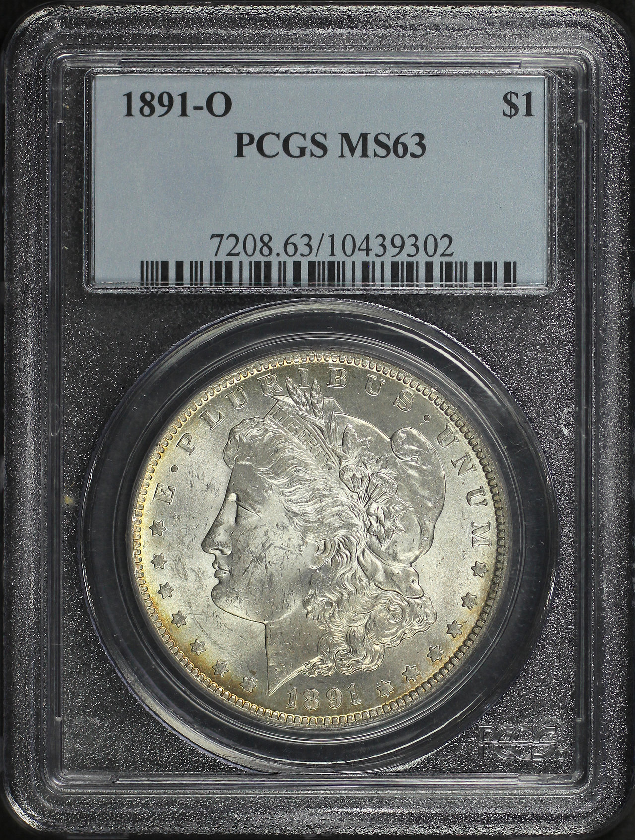 Obverse of this 1891-O Morgan Dollar PCGS MS-63