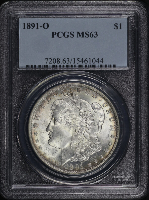 Obverse of this 1891-O Morgan Dollar PCGS MS-63