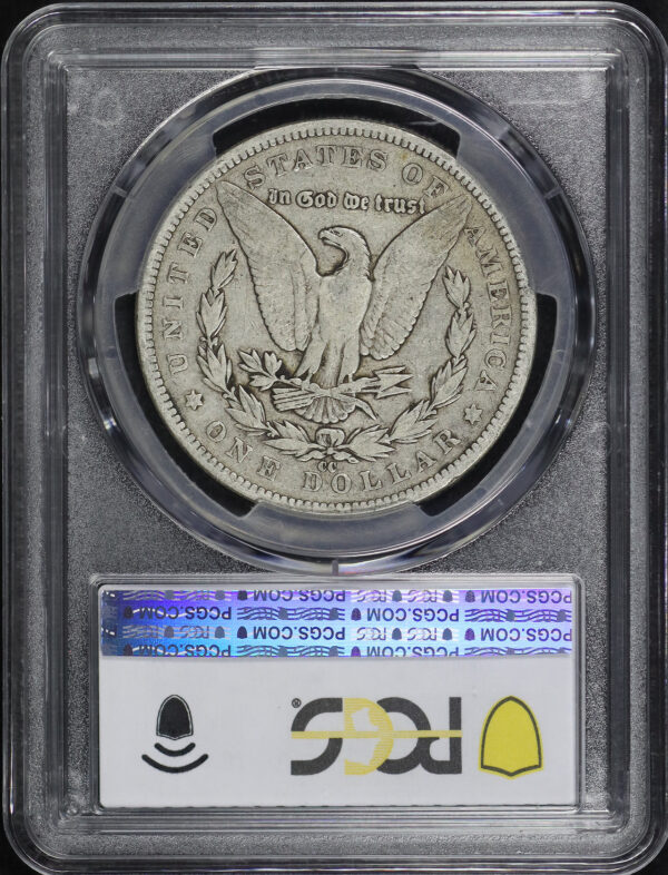Reverse of this 1892-CC Morgan Dollar PCGS VG-10