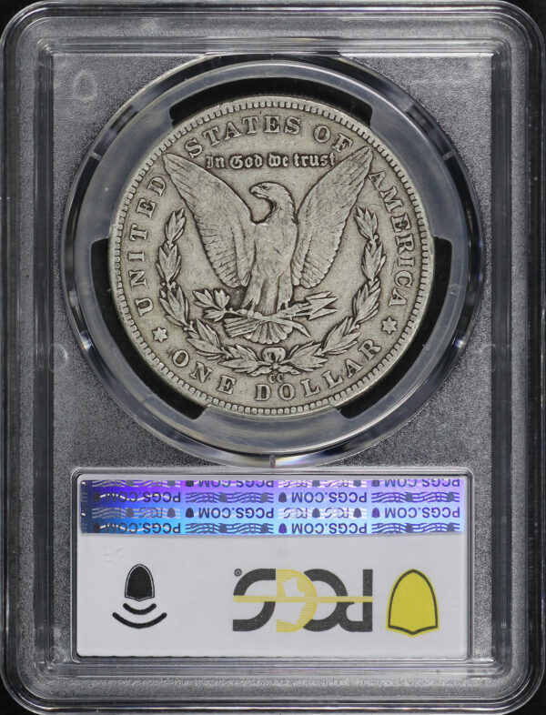 Reverse of this 1892-CC Morgan Dollar PCGS VG-10