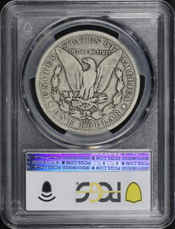 Reverse of this 1892-CC Morgan Dollar PCGS VG-10