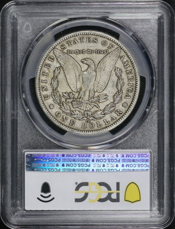 Reverse of this 1892-CC Morgan Dollar PCGS VF-20