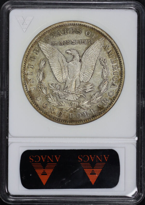 Reverse of this 1892-CC Morgan Dollar ANACS EF-45 First Generation Holder