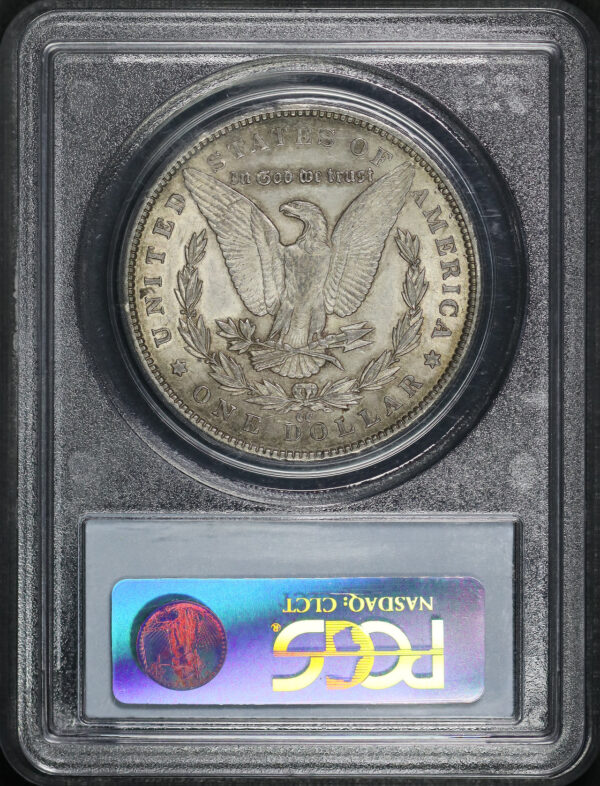 Reverse of this 1892-CC Morgan Dollar PCGS AU-55