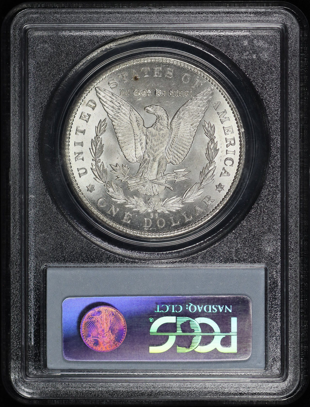 Reverse of this 1892-CC Morgan Dollar PCGS MS-62