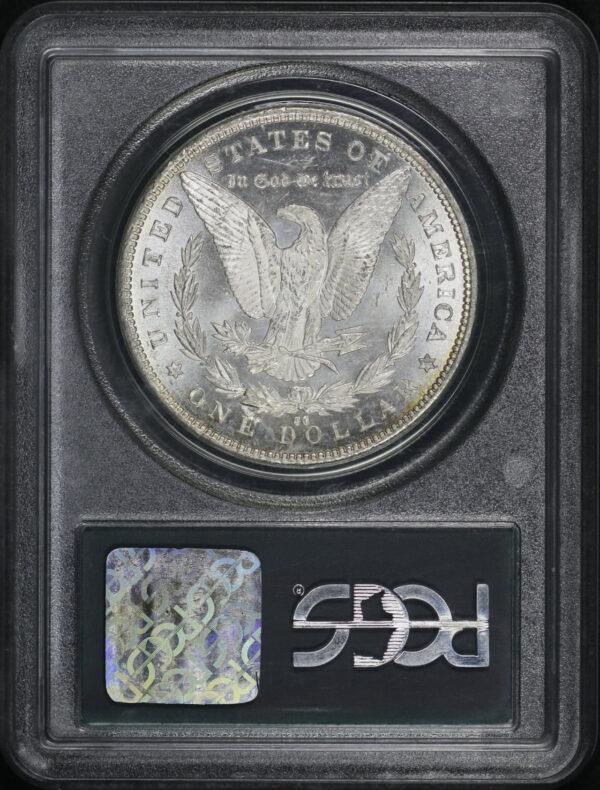 Reverse of this 1892-CC Morgan Dollar PCGS MS-62 Old Green Holder