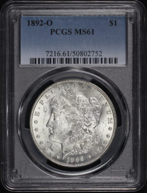 Obverse of this 1892-O Morgan Dollar PCGS MS-61