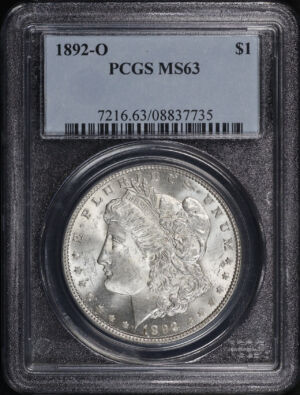 Obverse of this 1892-O Morgan Dollar PCGS MS-63
