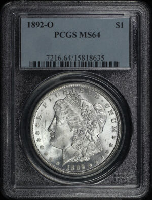 Obverse of this 1892-O Morgan Dollar PCGS MS-64