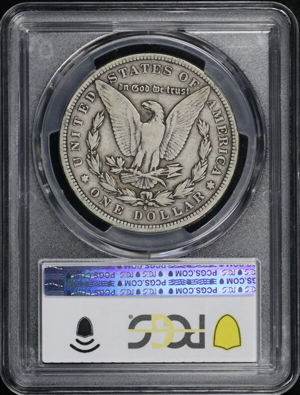 Reverse of this 1892-S Morgan Dollar PCGS F-15