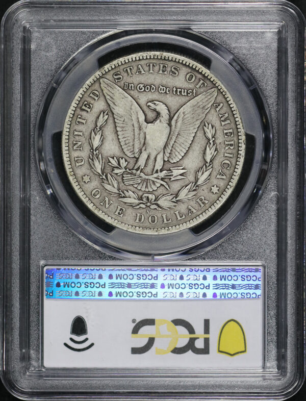 Reverse of this 1892-S Morgan Dollar PCGS F-15