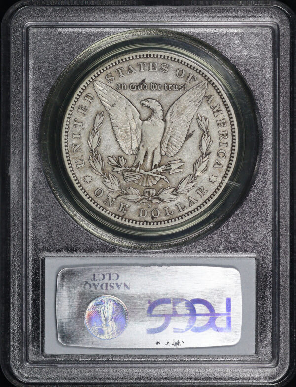 Reverse of this 1892-S Morgan Dollar PCGS VF-30