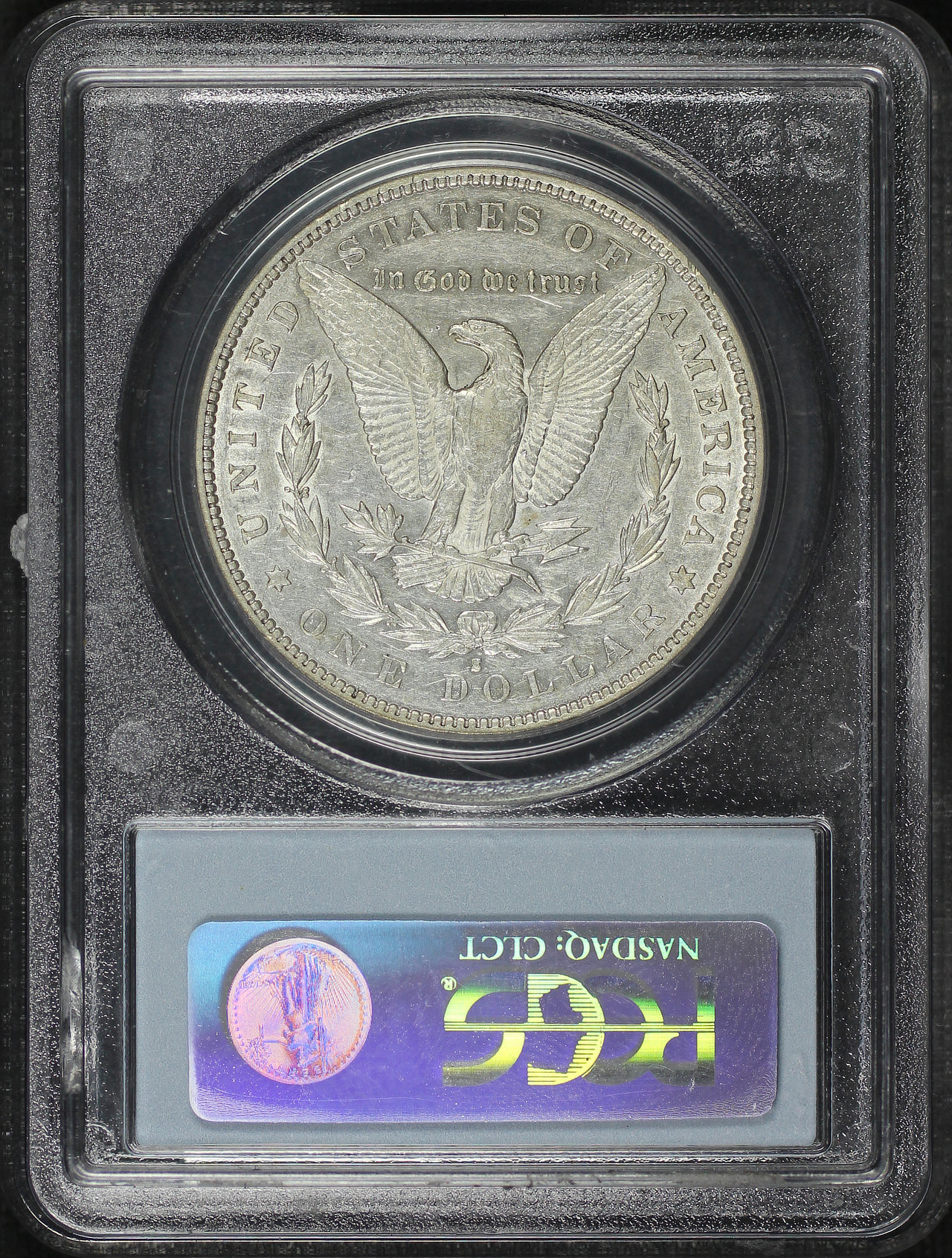 Reverse of this 1892-S Morgan Dollar PCGS AU-50