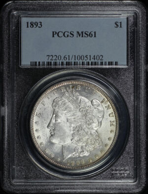 Obverse of this 1893 Morgan Dollar PCGS MS-61