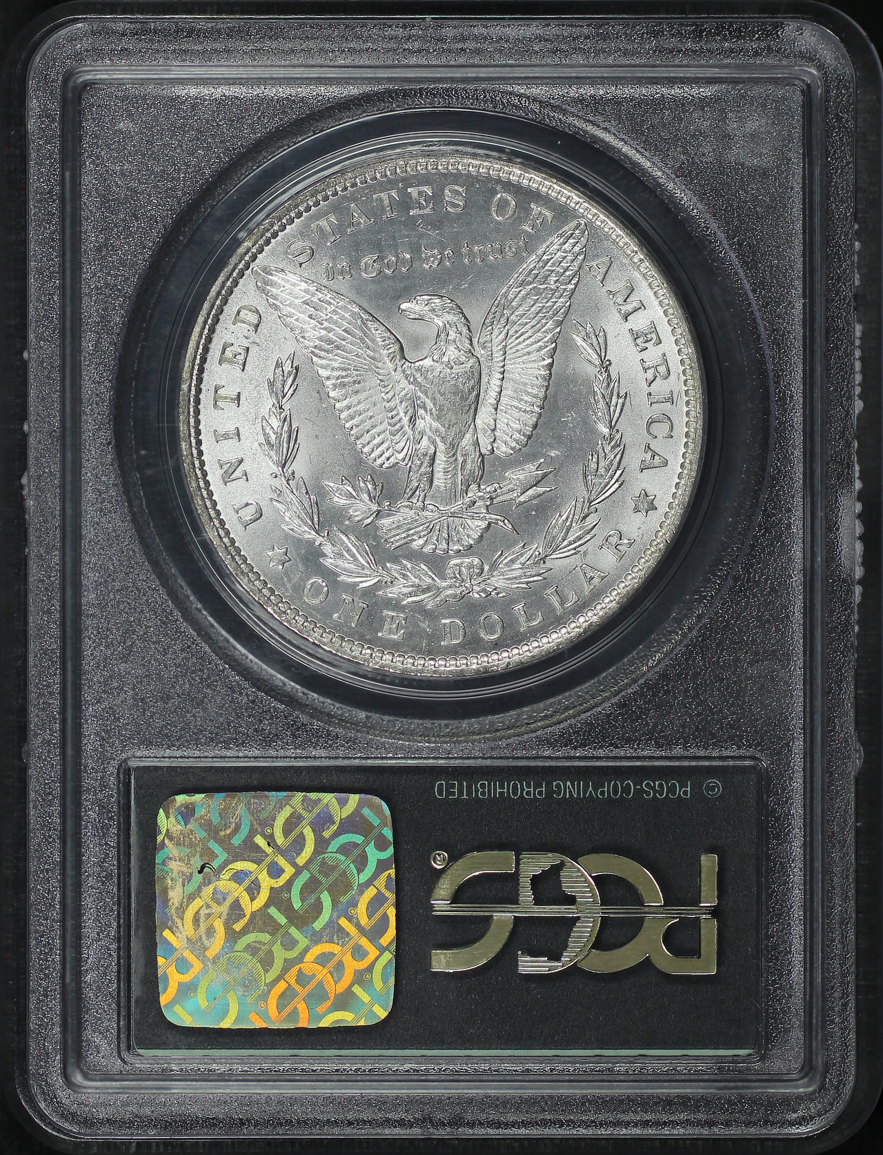 Reverse of this 1893 Morgan Dollar PCGS MS-63 Old Green Holder