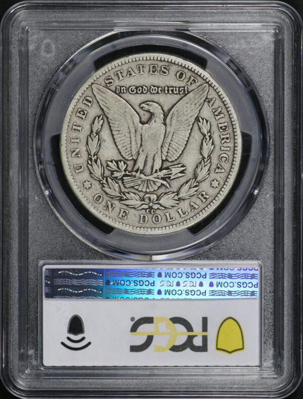 Reverse of this 1893-CC Morgan Dollar PCGS VG-10