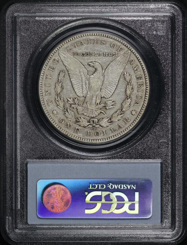 Reverse of this 1893-CC Morgan Dollar PCGS VF-20