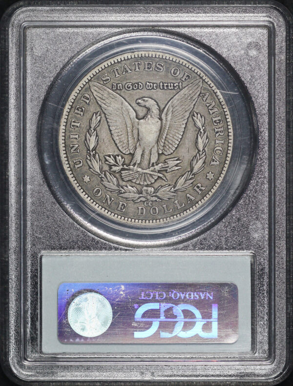 Reverse of this 1893-CC Morgan Dollar PCGS VF-30
