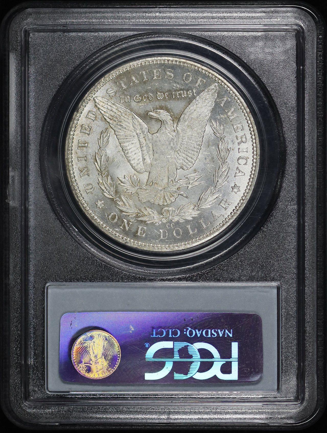 Reverse of this 1893-CC Morgan Dollar PCGS MS-61