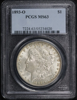 Obverse of this 1893-O Morgan Dollar PCGS MS-63