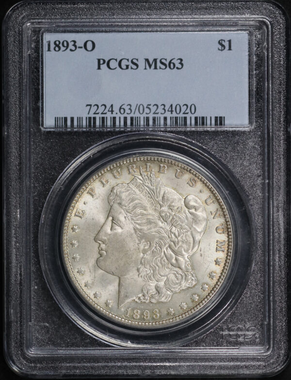 Obverse of this 1893-O Morgan Dollar PCGS MS-63