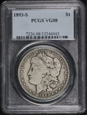 Obverse of this 1893-S Morgan Dollar PCGS VG-08