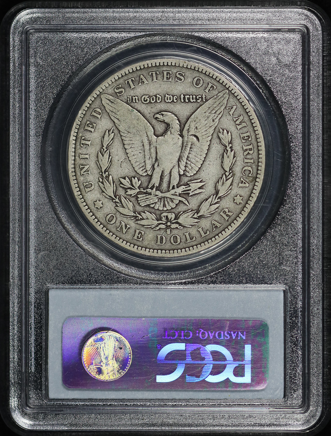 Reverse of this 1893-S Morgan Dollar PCGS F-12