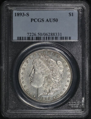 Obverse of this 1893-S Morgan Dollar PCGS AU-50
