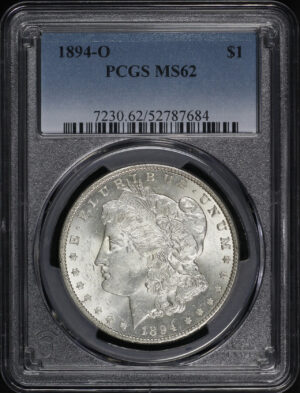 Obverse of this 1894-O Morgan Dollar PCGS MS-62