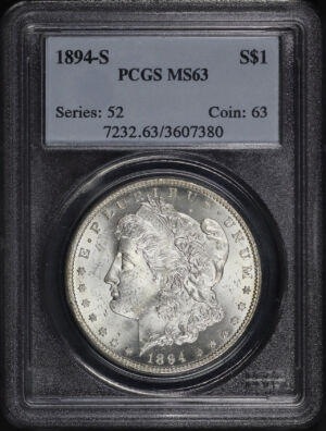 Obverse of this 1894-S Morgan Dollar PCGS MS-63