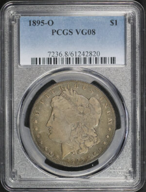 Obverse of this 1895-O Morgan Dollar PCGS VG-08