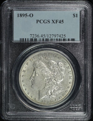 Obverse of this 1895-O Morgan Dollar PCGS XF-45