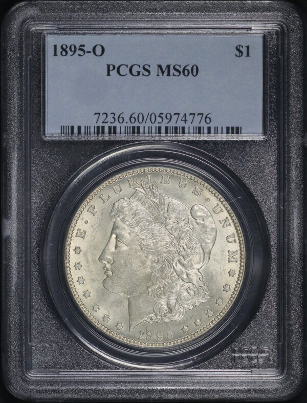 Obverse of this 1895-O Morgan Dollar PCGS MS-60