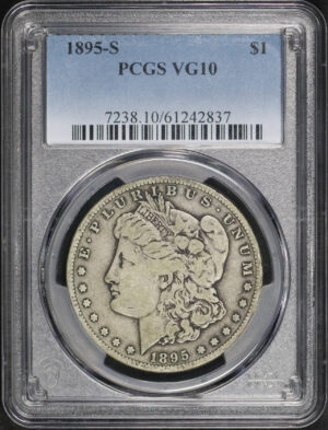 Obverse of this 1895-S Morgan Dollar PCGS VG-10