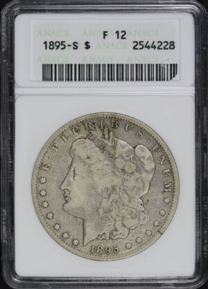 Obverse of this 1895-S Morgan Dollar ANACS F-12