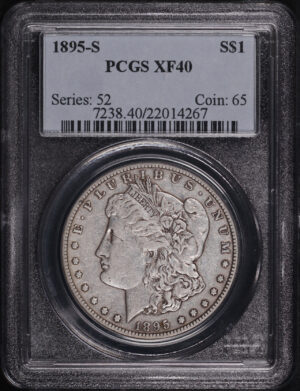 Obverse of this 1895-S Morgan Dollar PCGS XF-40