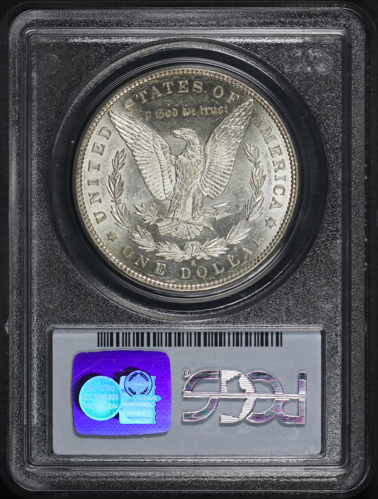 Reverse of this 1895-S Morgan Dollar PCGS AU-58