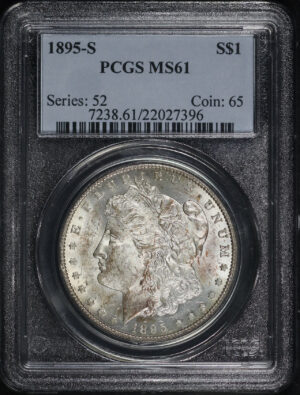 Obverse of this 1895-S Morgan Dollar PCGS MS-61