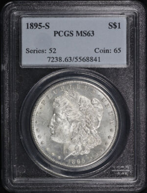 Obverse of this 1895-S Morgan Dollar PCGS MS-63