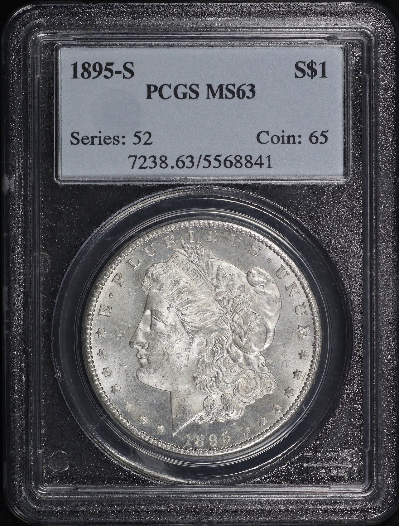 Obverse of this 1895-S Morgan Dollar PCGS MS-63