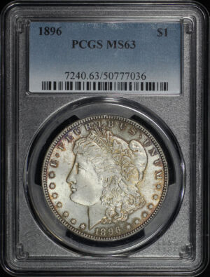 Obverse of this 1896 Morgan Dollar PCGS MS-63